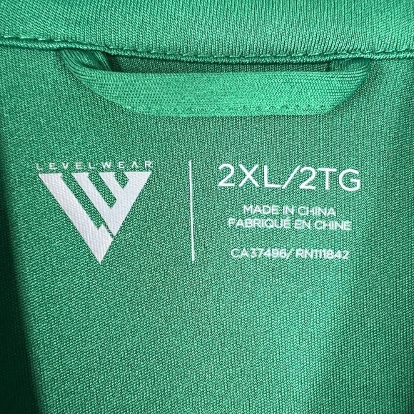 LEVELWEAR Direct Mid-weight Golf Stripe 1/4 Zip Long Sleeve Shirt Men's 2XL - Picture 3 of 7